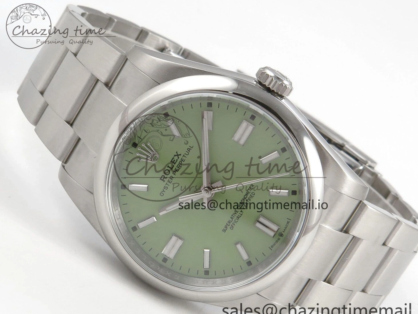 0505 2025 Oyster Perpetual 126000 36mm KRF 1:1 Best Edition 904L Steel Pistachio Green Dial VR WrinkleFree 127